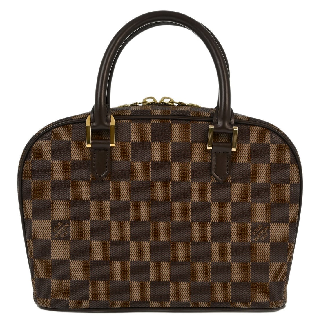 Louis Vuitton Sarria Mini Handbag Damier Canvas Brown Zip Closure (1 of 10)