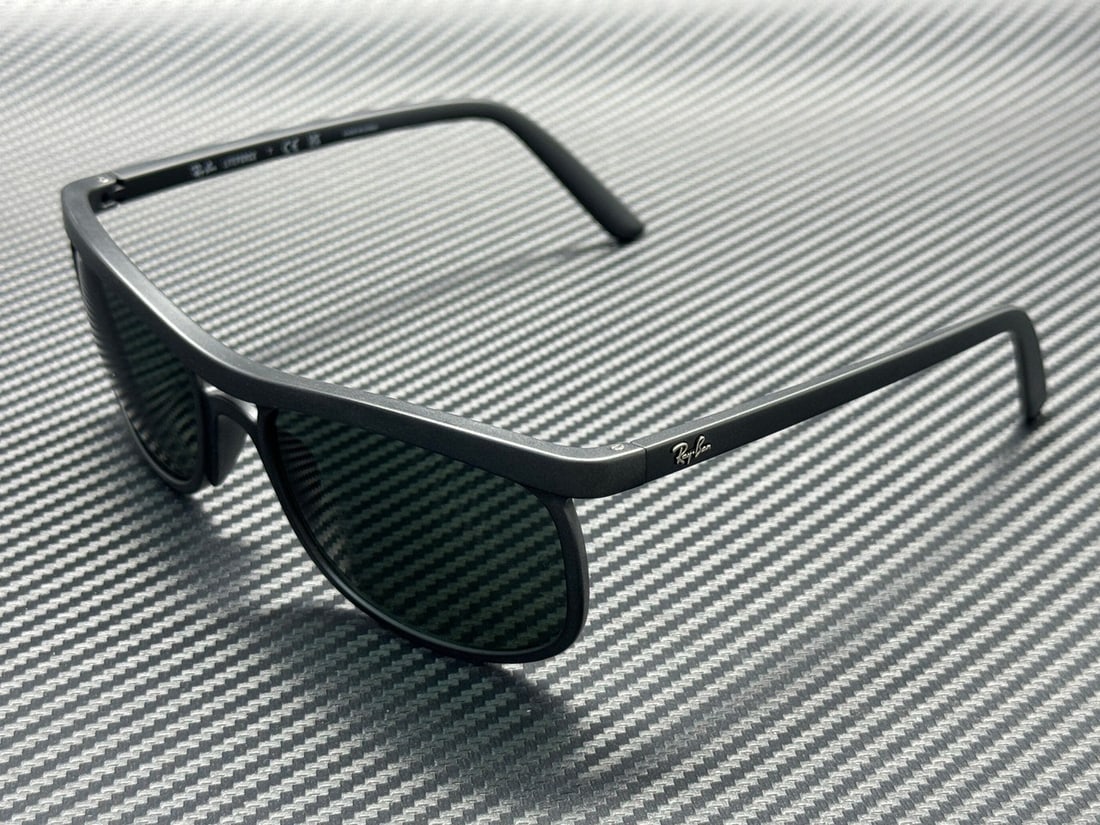 Ray-Ban RB4452 601S71 Matte Black Dark Green Sunglasses with Authenticity (1 of 5)