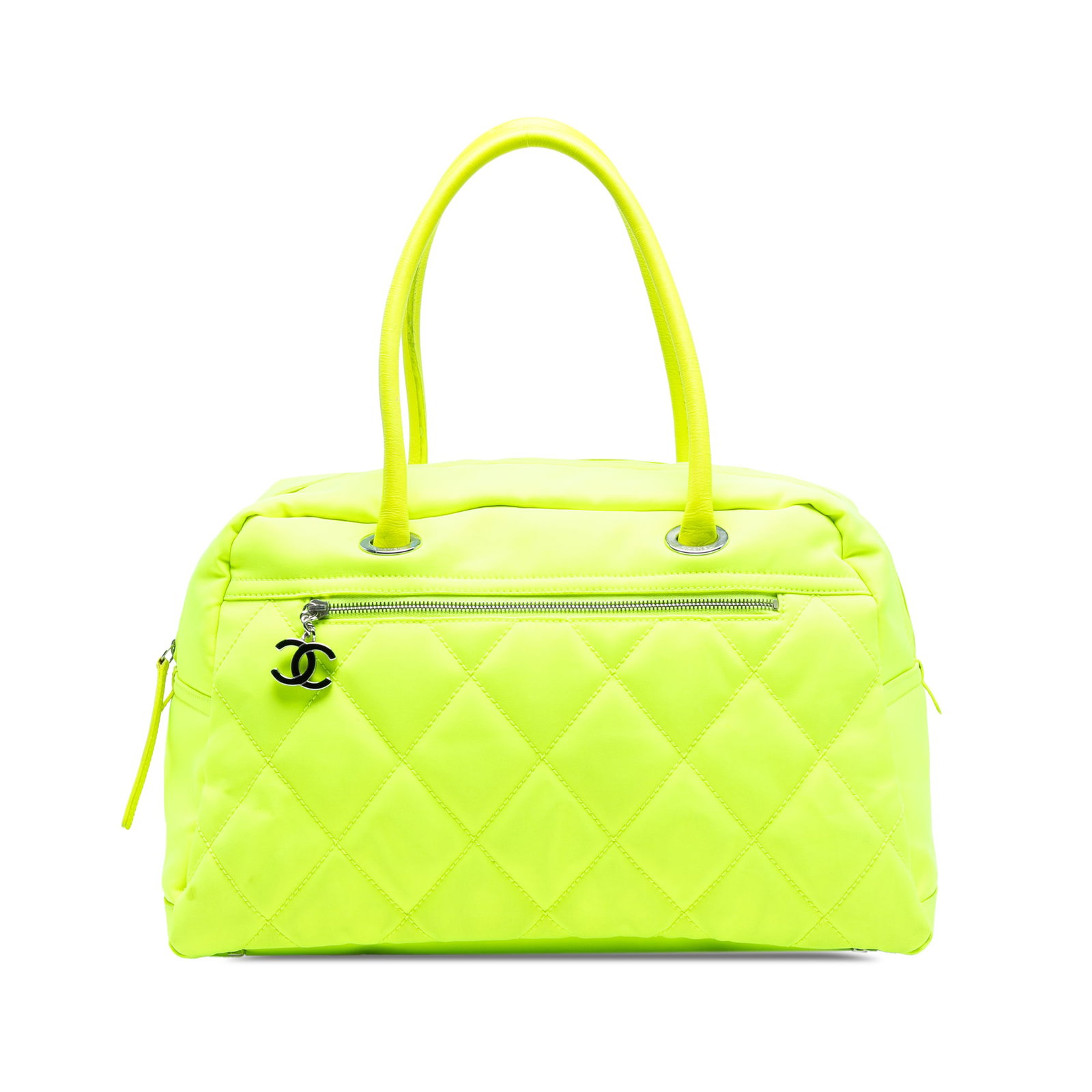 Chanel Paris Biarritz Quilted Canvas Yellow Duffle Bag (1 of 7)