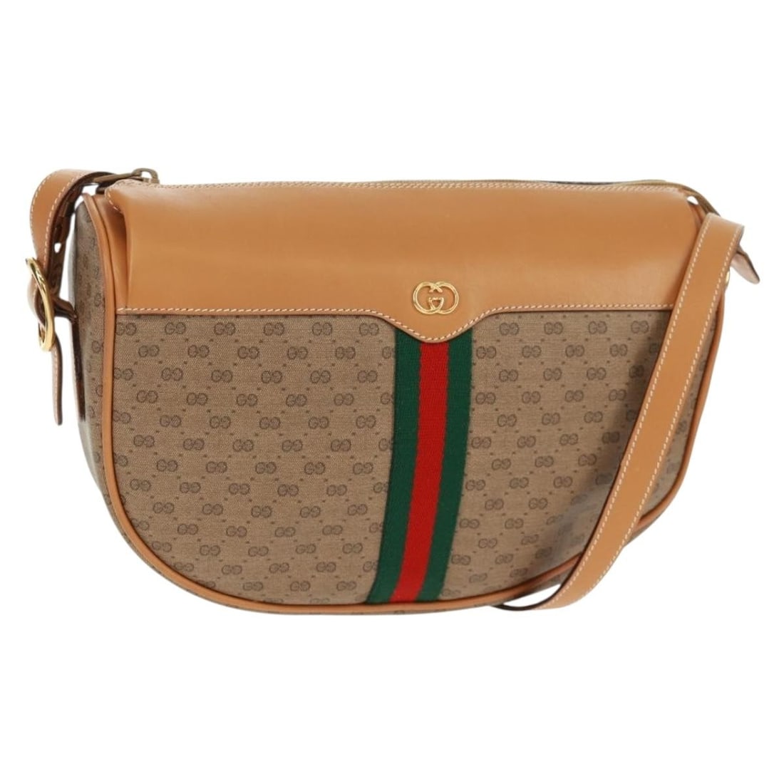 Beige Micro GG Supreme Web Sherry Line Shoulder Bag by Gucci 001 084 4001 (1 of 18)