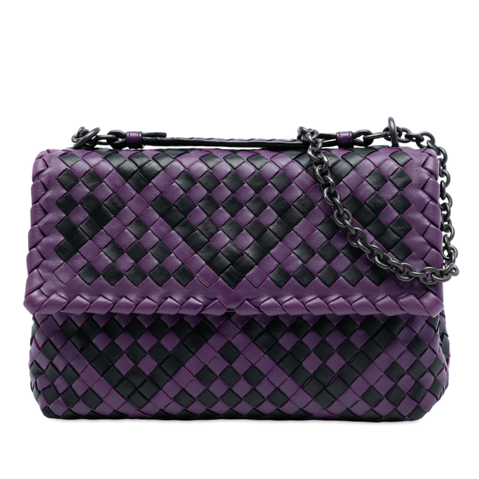 Small Olimpia Shoulder Bag in Bicolor Nappa Leather by Bottega Veneta (1 of 7)