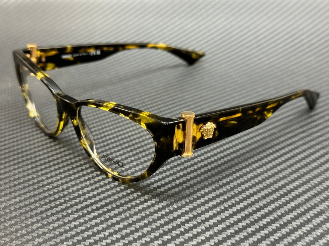 Versace VE3366 5428 Yellow Havana Women's Eyeglasses with Authenticity Certificate (1 of 5)