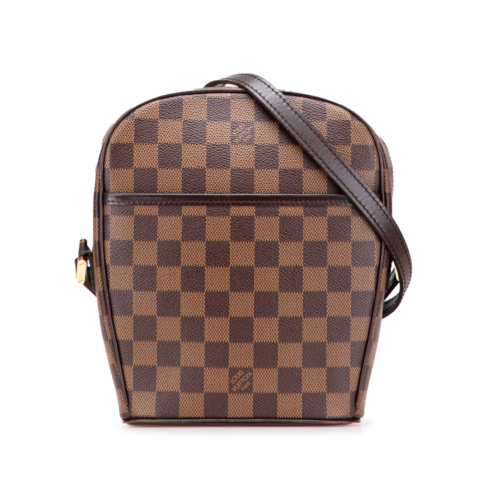 Louis Vuitton Damier Ebene Ipanema PM Canvas Bag Brown: Louis Vuitton Damier Ebene Ipanema PM Canvas Bag Brown The Louis Vuitton Damier Ebene Ipanema PM is a stylish and practical bag that features a damier ebene canvas body complemented by luxurious leath