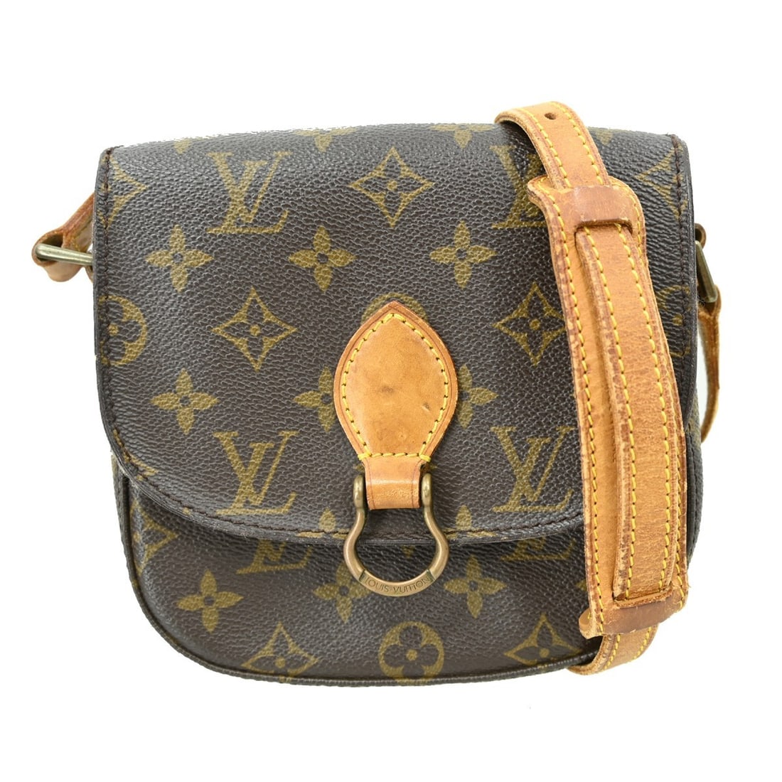 Louis Vuitton Saint Cloud PM Monogram Canvas Small Brown Shoulder Bag (1 of 9)