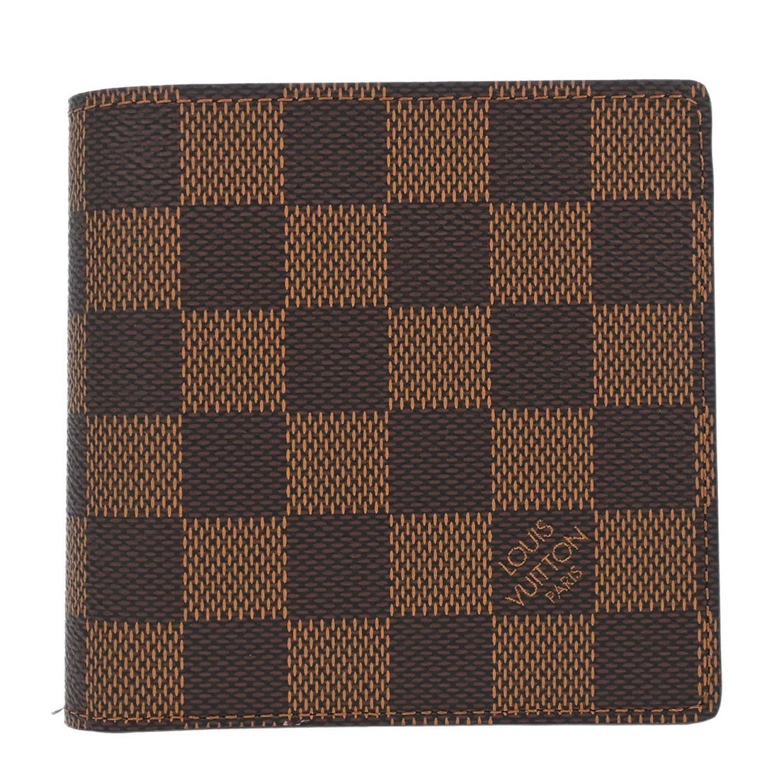 Louis Vuitton Damier Canvas Marco Folding Wallet Brown N61675 (1 of 7)