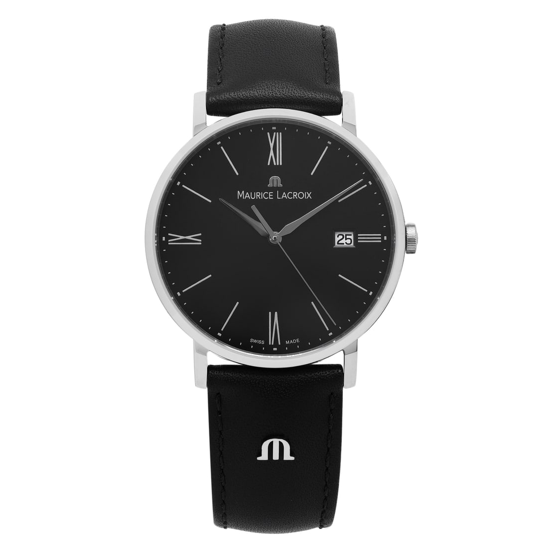 Maurice Lacroix Eliros 38mm Quartz Men's Watch Black Dial EL1087-SS001-310 (1 of 5)
