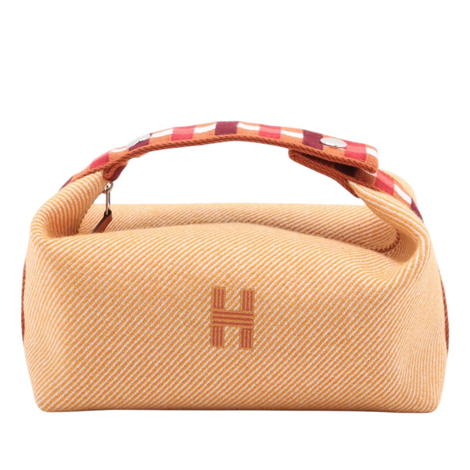 Hermes Bride-a-Brac Au Carre Orange Wool Small Travel Case (1 of 10)