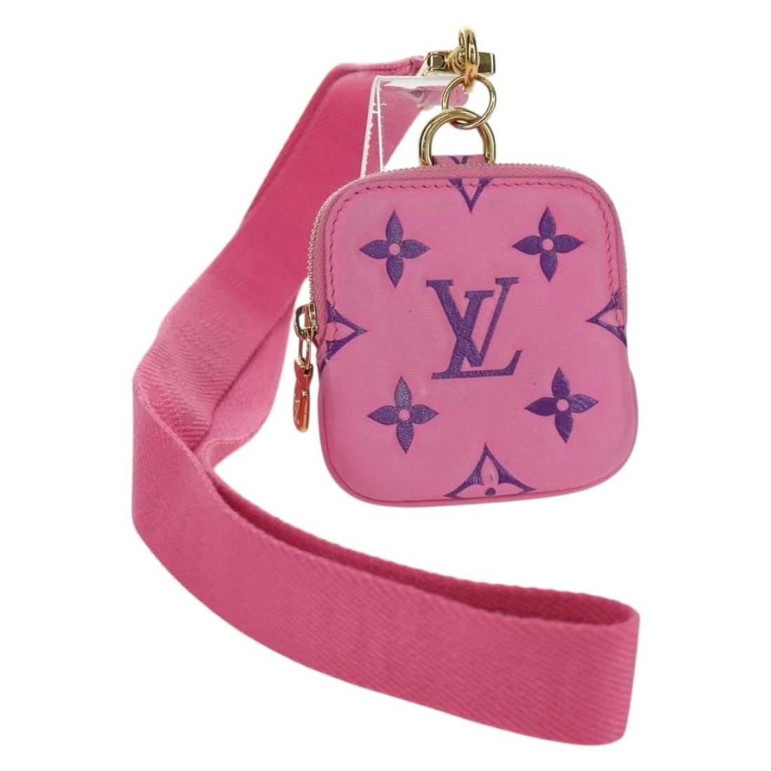 Louis Vuitton Monogram Canvas Milty MP3072 Pink Coin Purse with Lanyard (1 of 18)