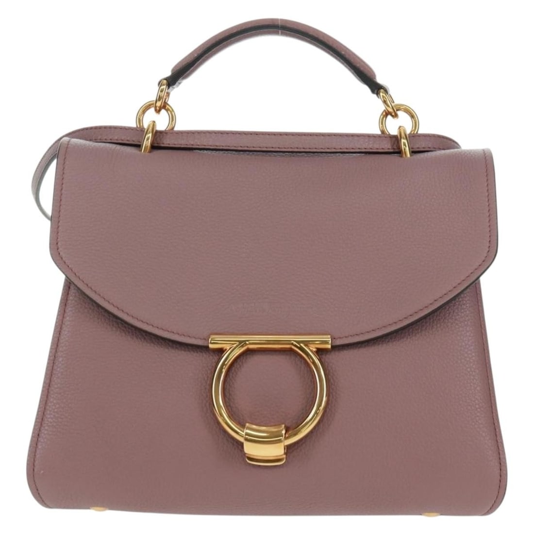 Purple Leather Margot Satchel by Salvatore Ferragamo (1 of 18)