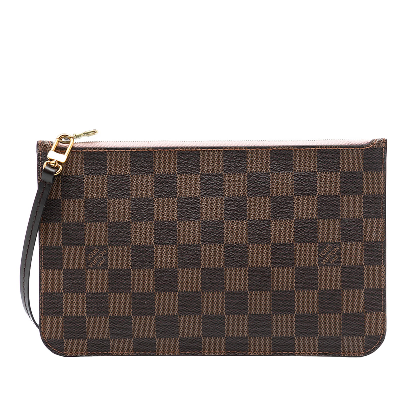 Louis Vuitton Neverfull MM Damier Ebene Canvas Wristlet Pouch Brown (1 of 7)
