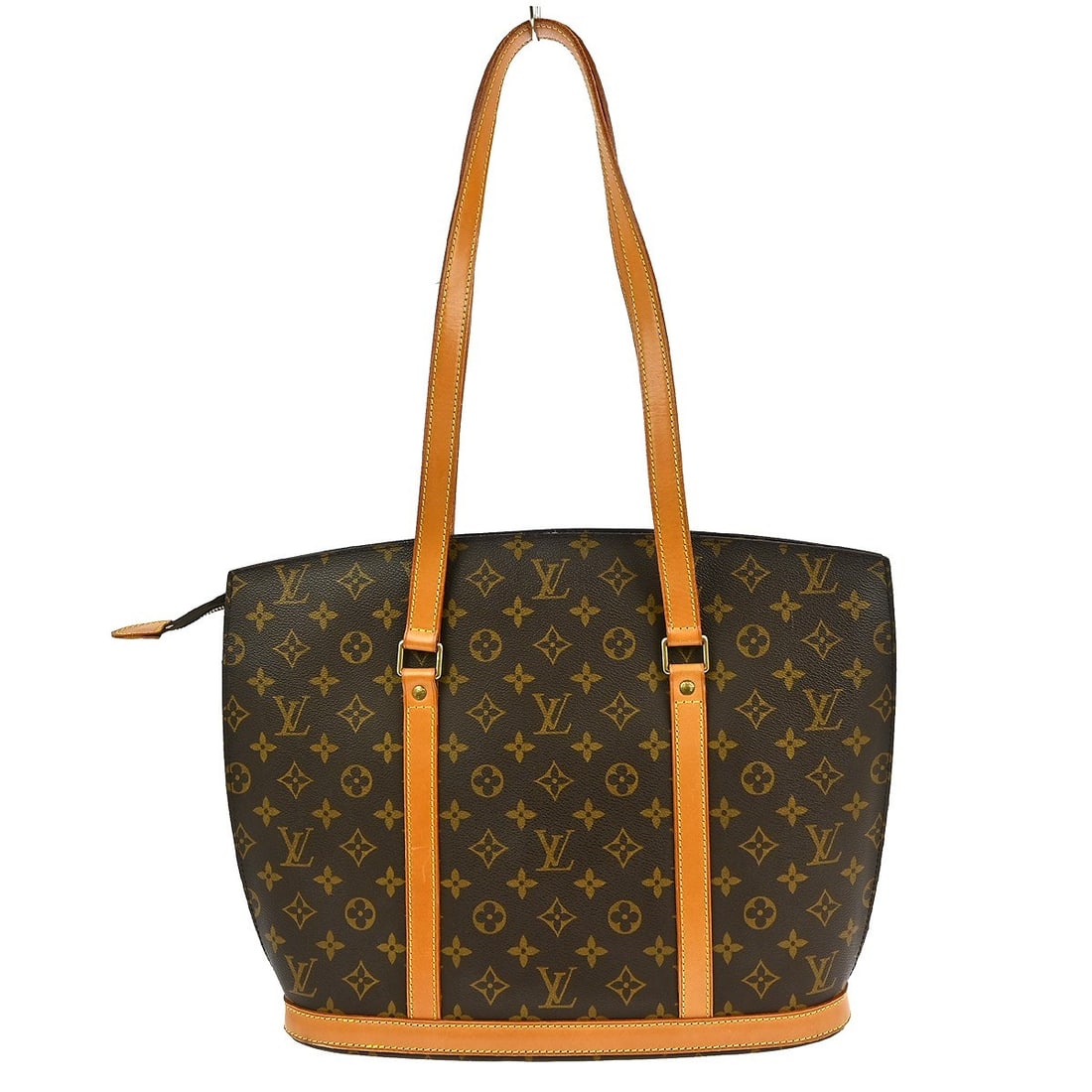Louis Vuitton Babylone Monogram Canvas Large Shoulder Tote Bag Brown M51102: Louis Vuitton Babylone Monogram Canvas Large Shoulder Tote Bag Brown M51102 This Louis Vuitton Babylone shoulder tote bag features the iconic Monogram canvas leather in brown, complemented by double h