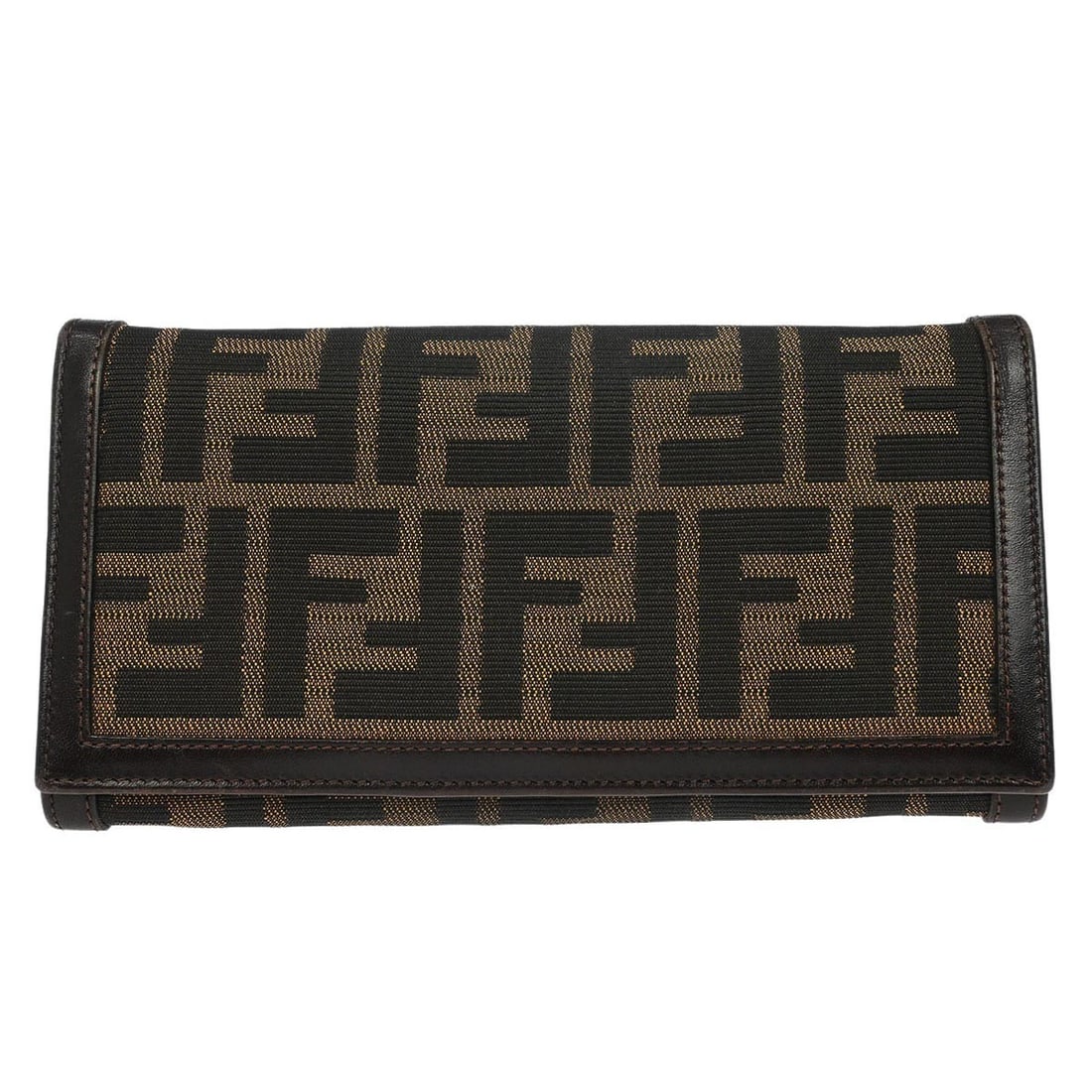 Fendi Zucca Pattern Brown Canvas Folding Wallet Purse 2289.30851.009 (1 of 7)