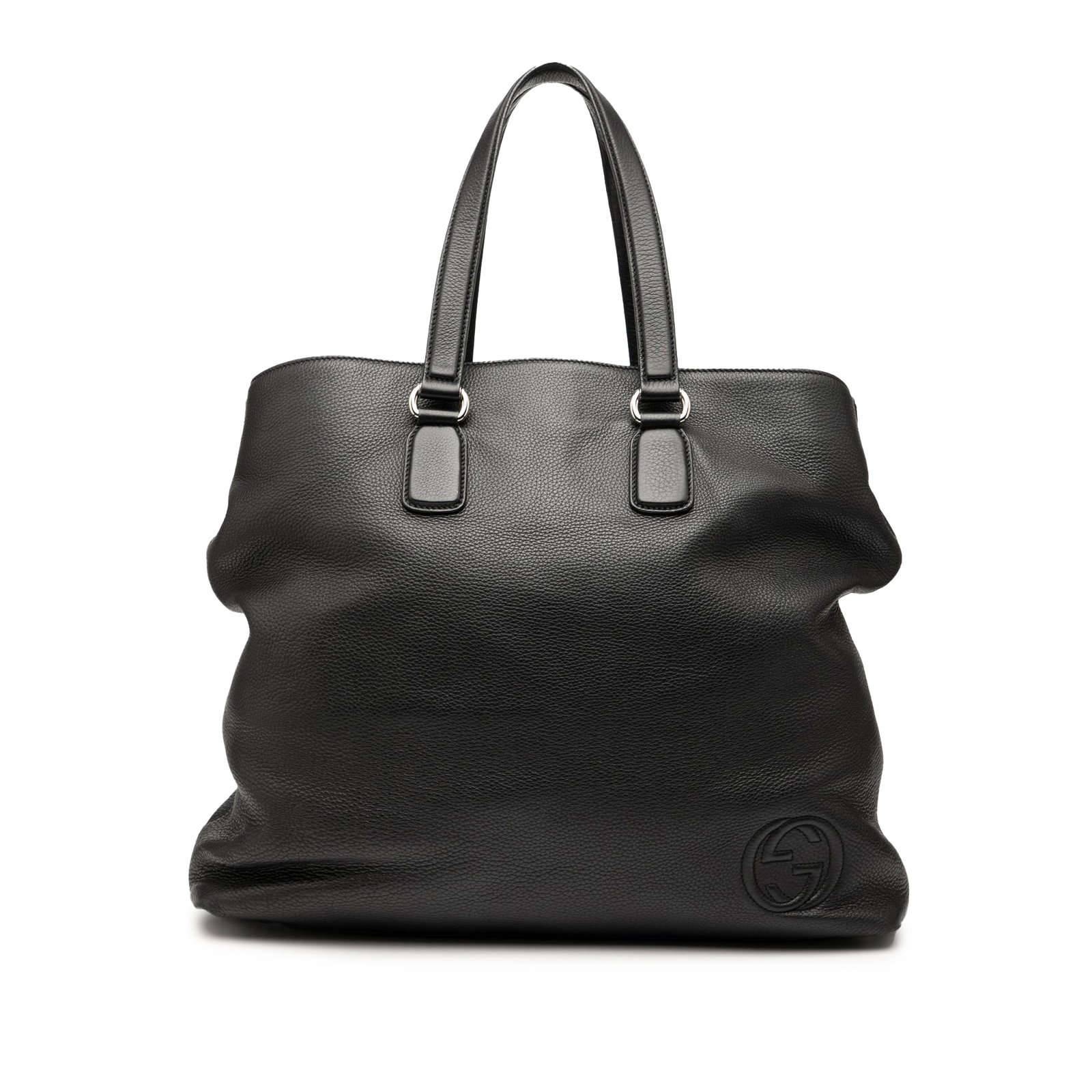 Gucci Black Leather Soho Open Tote with Interior Pockets (1 of 7)