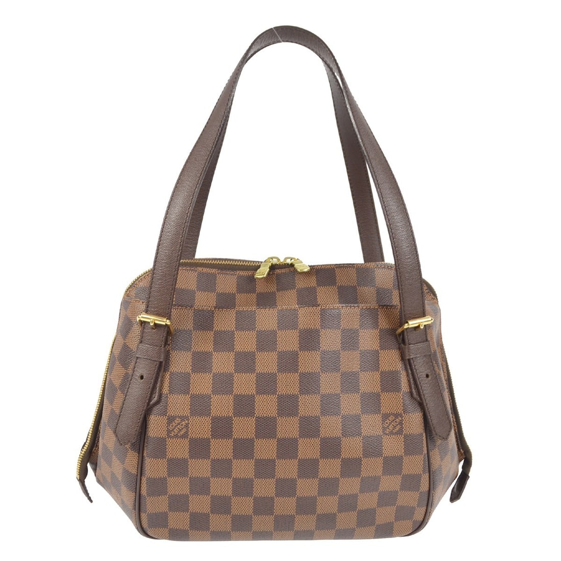 Louis Vuitton Damier Belem MM Handbag N51174 Ebene Canvas (1 of 10)