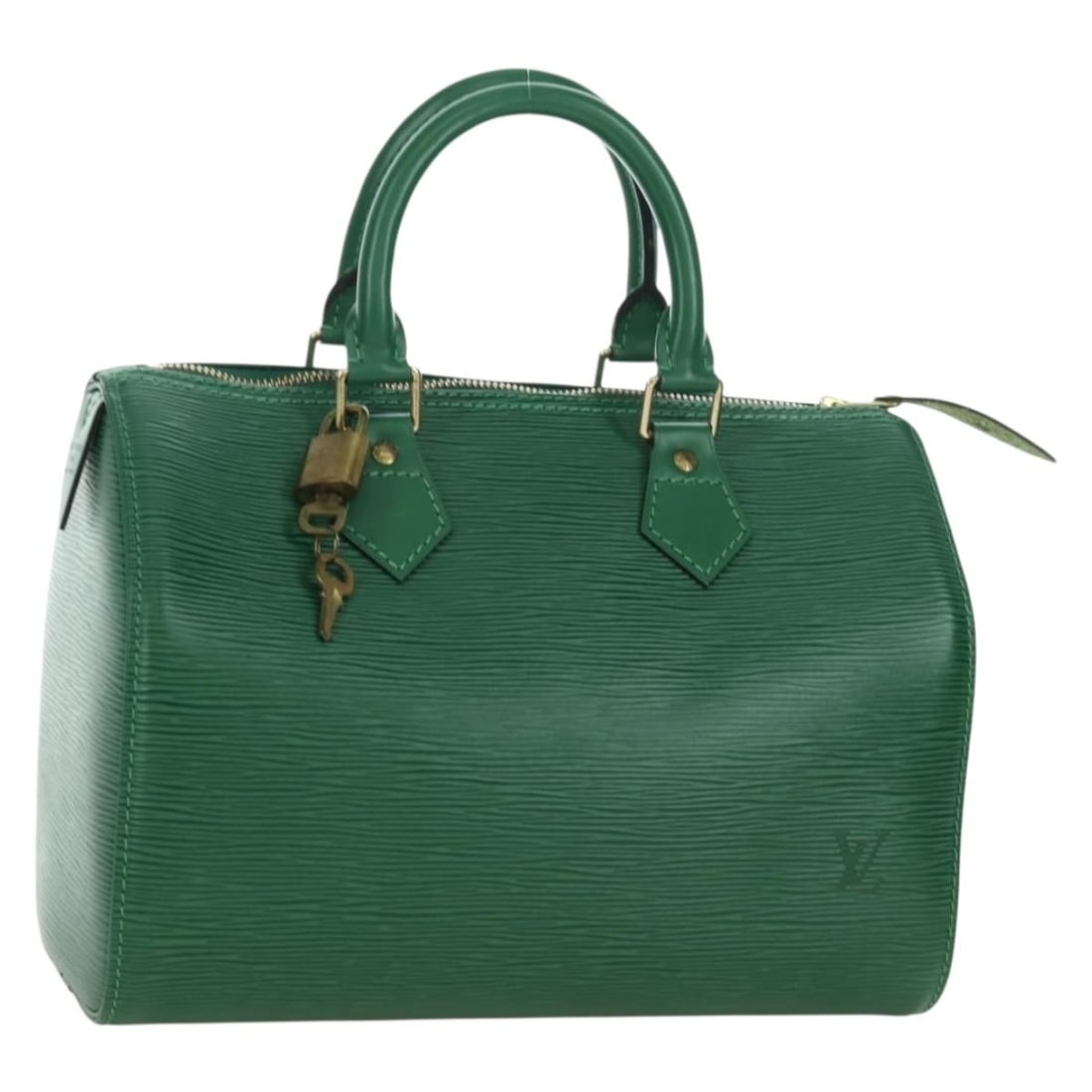 Epi Leather Speedy 25 Borneo Green Handbag with Dust Bag and Padlock (1 of 18)