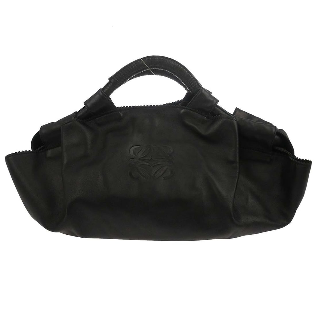 Loewe Aire Nappa Leather Black Shoulder Bag with Anagram Logo (1 of 11)