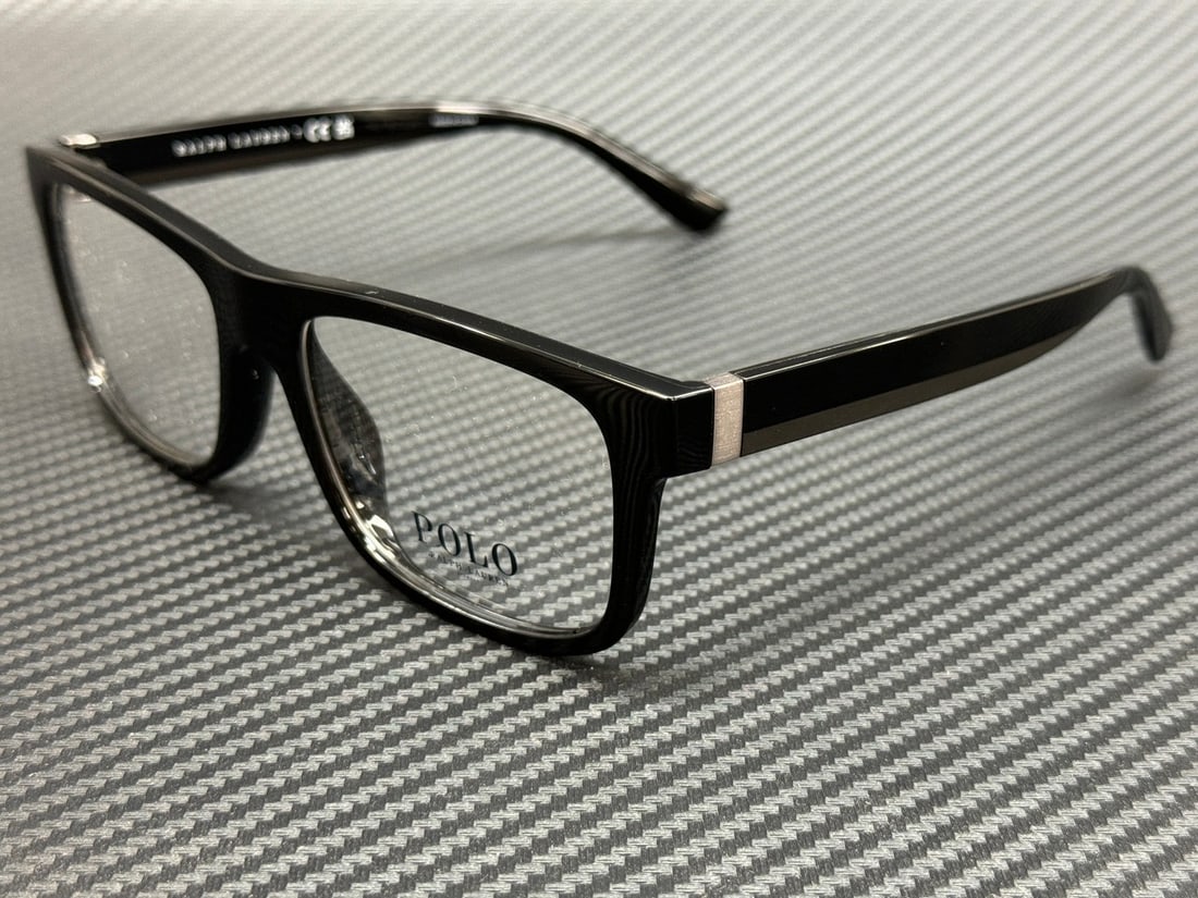 Polo Ralph Lauren PH2290U 5001 Shiny Black 56mm Eyeglasses with Original Case (1 of 4)