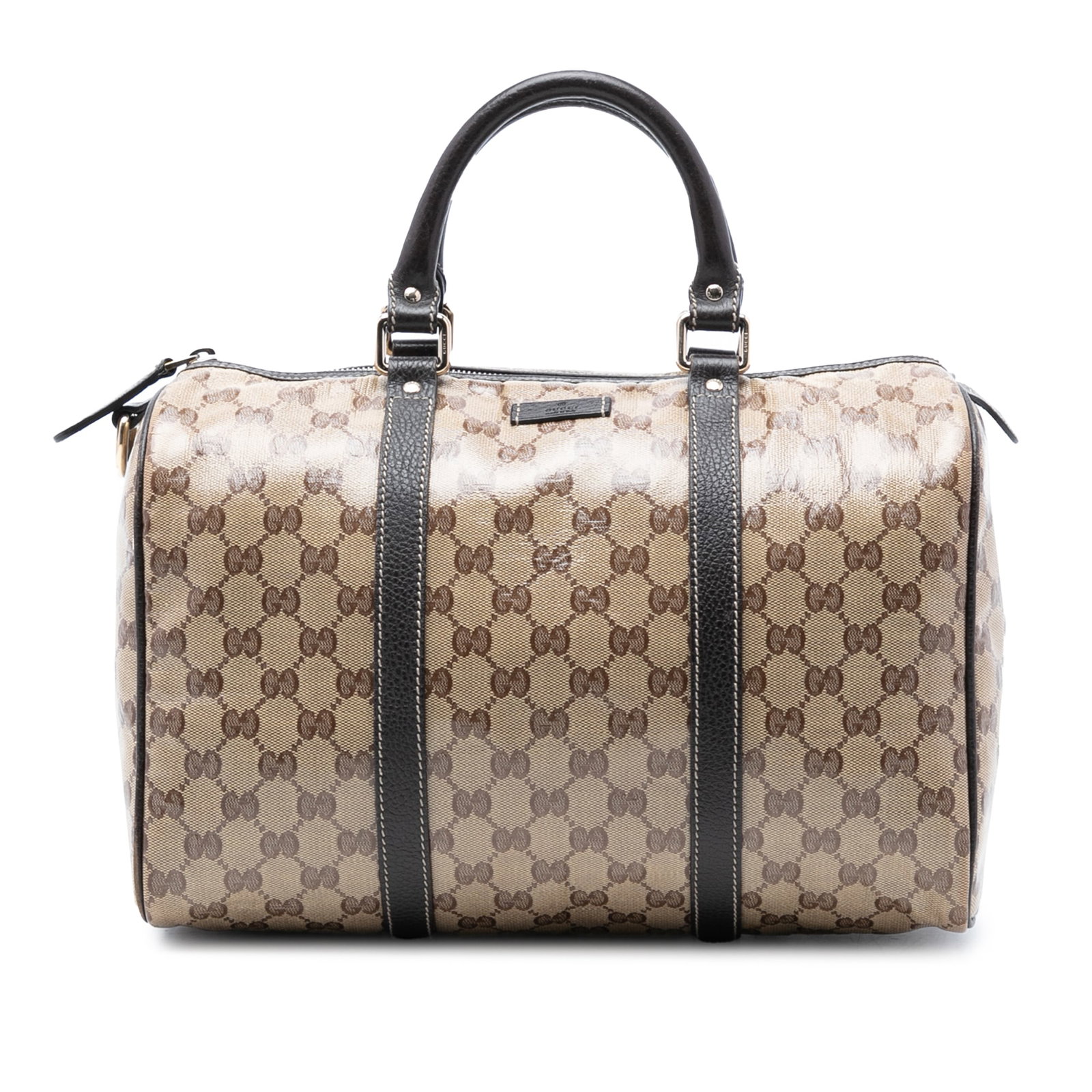 Gucci Joy Boston Medium Beige GG Crystal Coated Canvas Bag (1 of 7)