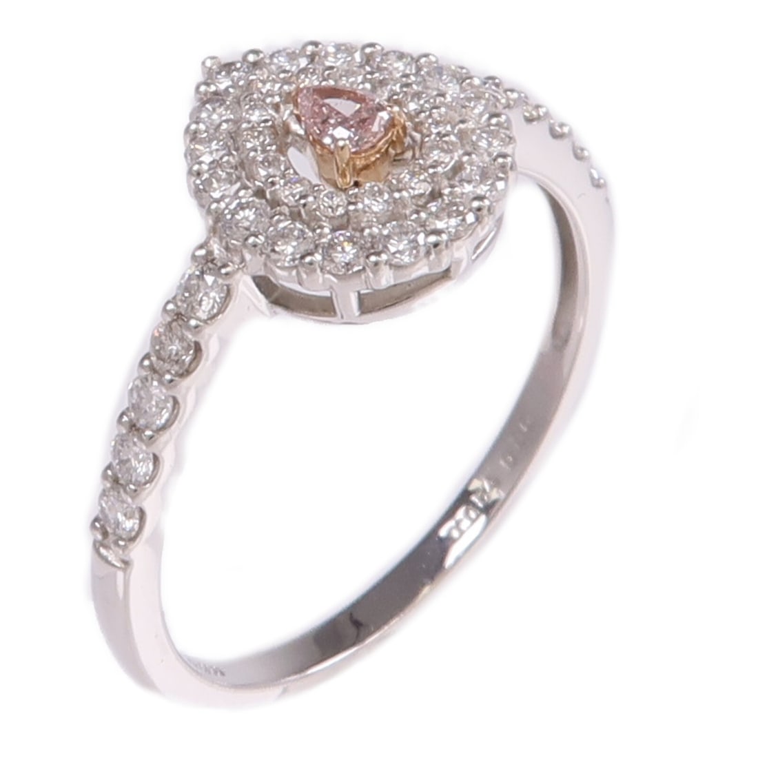 Pink Diamond Ring in Pt950 Platinum Size 6.75 for Women (1 of 9)