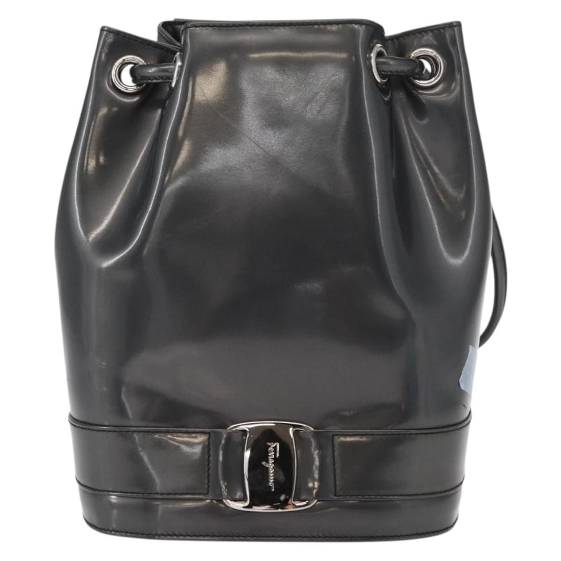 Salvatore Ferragamo Vala Black Leather Women's Backpack (1 of 18)