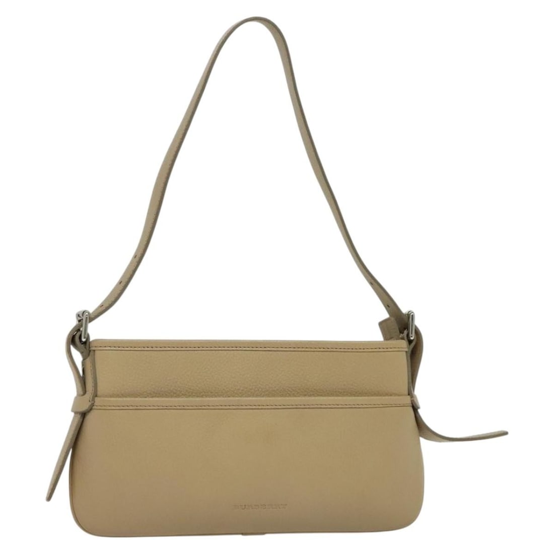 Beige Leather Shoulder Bag by Burberry for Women Italy: Beige Leather Shoulder Bag by Burberry for Women Italy This Burberry shoulder bag features a beige leather exterior and is designed for women. The bag offers an elegant and practical style with a comp
