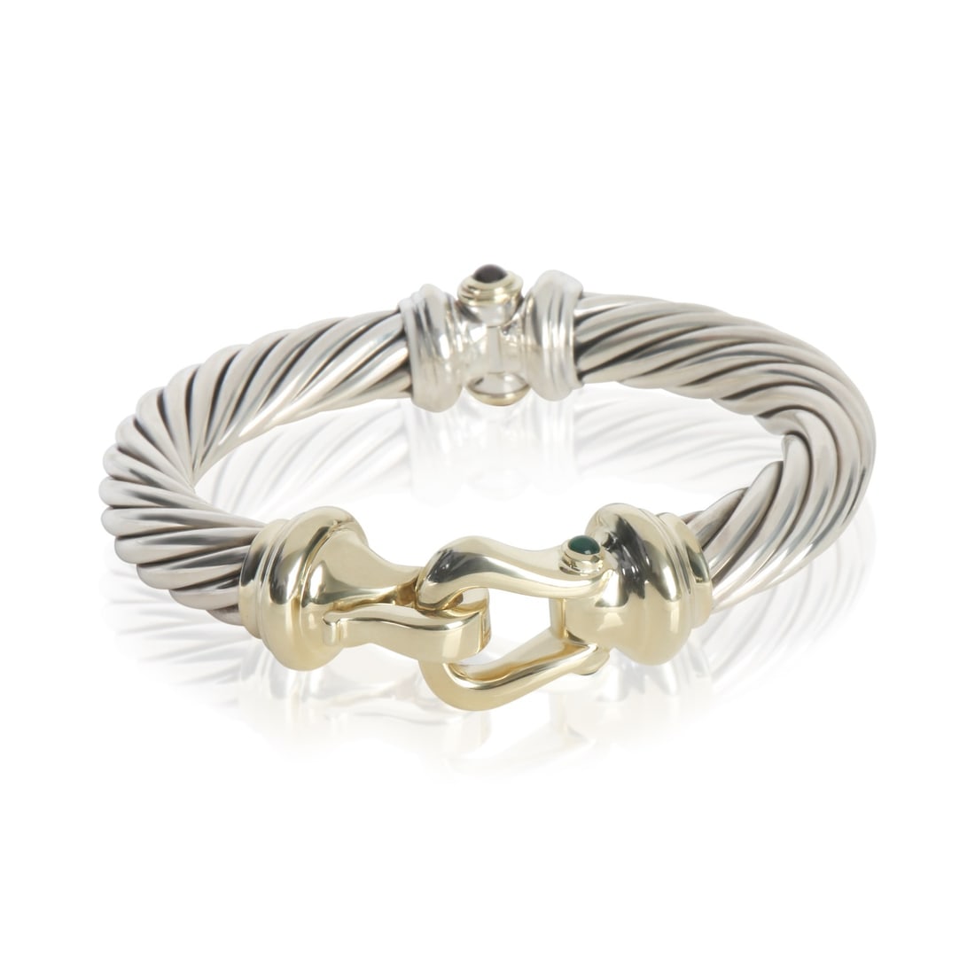 Vintage Cable Buckle Bracelet in 14k Gold and Sterling Silver by David Yurman (1 of 5)