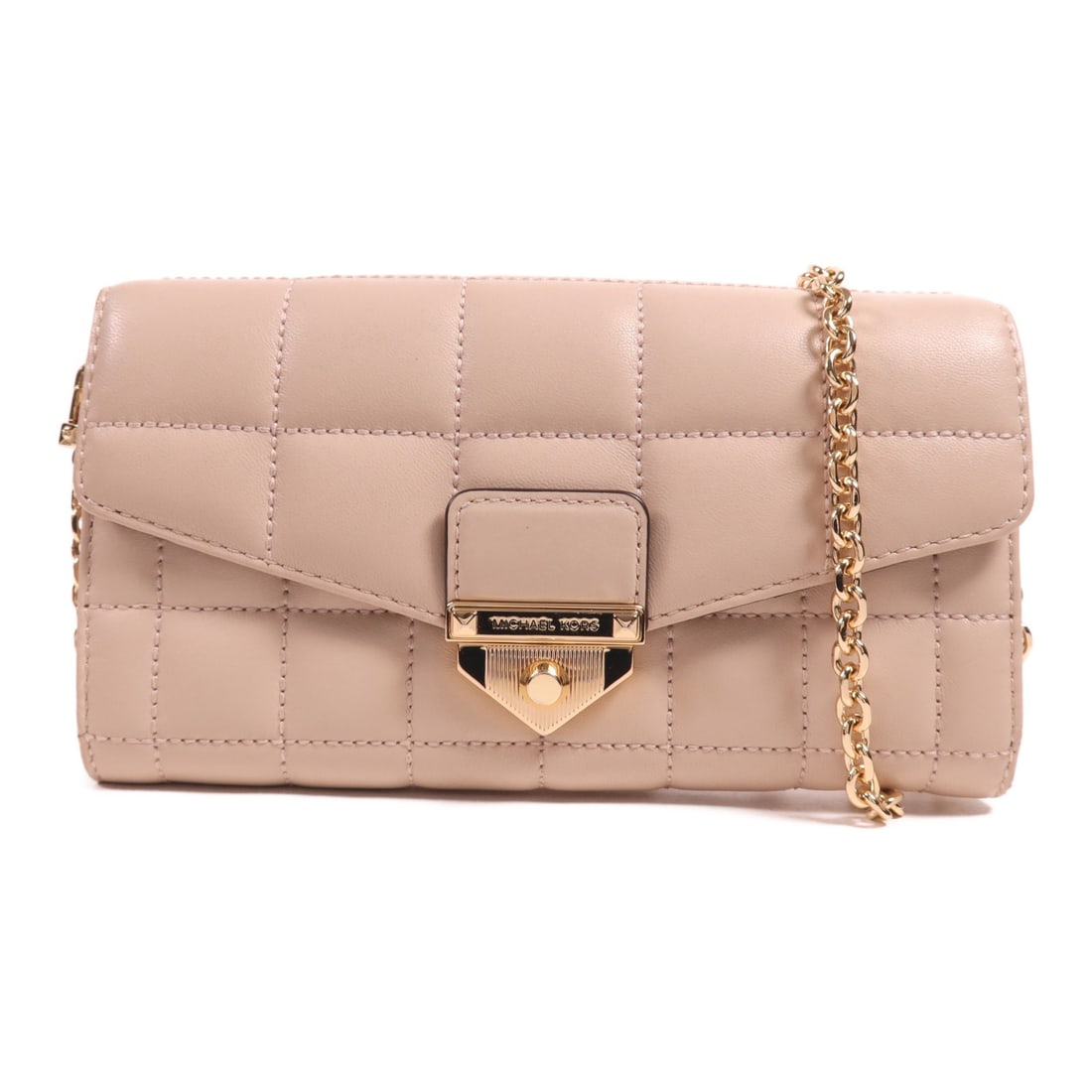 Soho Large Pink Lambskin Shoulder Bag by Michael Kors with Gold Hardware (1 of 15)