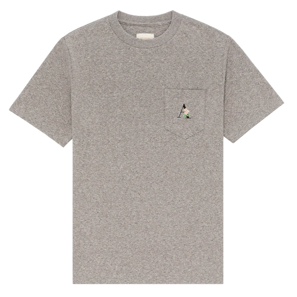Heather Grey Floral A Pocket T-Shirt by Aime Leon Dore Medium (1 of 1)