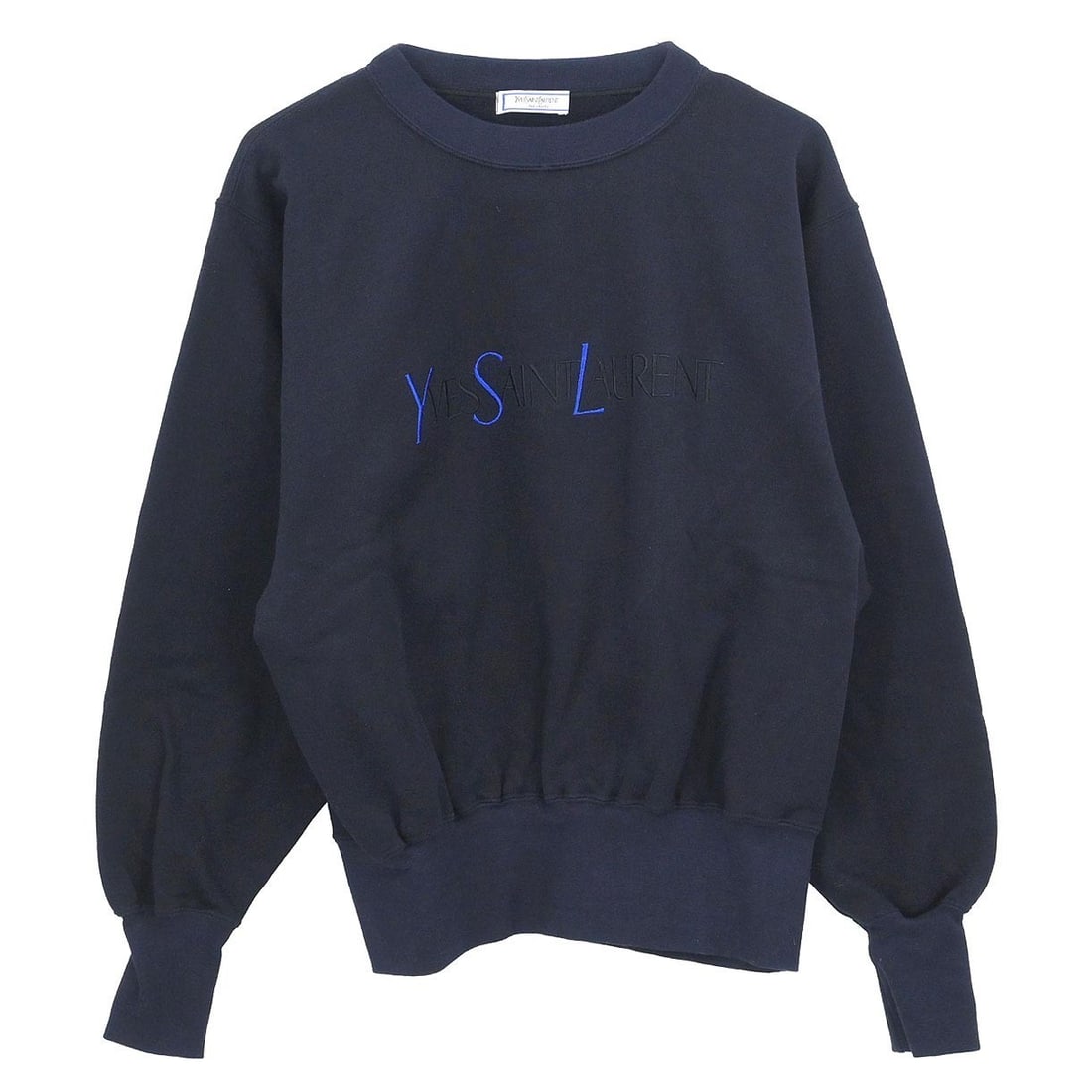 Yves Saint Laurent Black Cotton Long Sleeve T-Shirt M (1 of 11)
