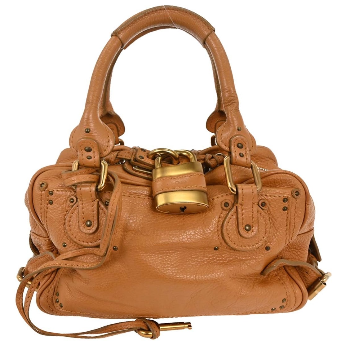 Chloe Paddington Mini Brown Leather Handbag with Gold Hardware (1 of 10)