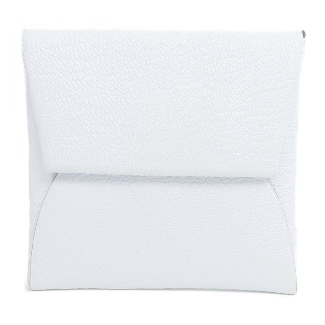 Hermes Bastia Bleu Brume Chevre Leather Coin Purse with Palladium Hardware (1 of 14)