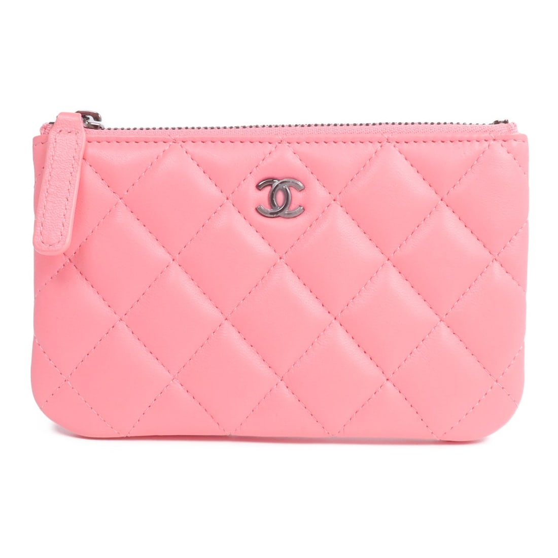 Pink Lambskin CHANEL Mini CC Pouch A82365 for Women (1 of 16)