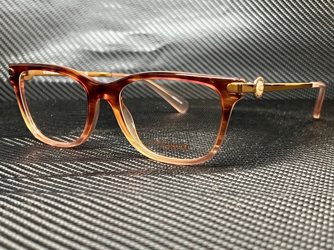 COACH HC6176 5652 Peach Tortoise Gradient Women's Eyeglasses (1 of 4)