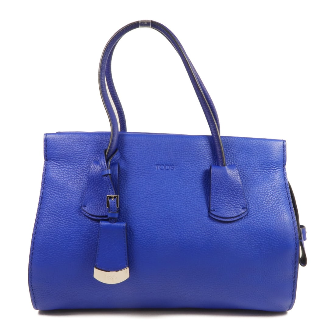 TOD'S Blue Calfskin Leather Handbag Made in Italy (1 of 18)