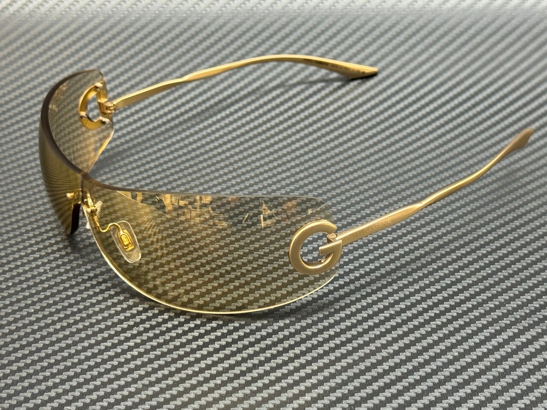 Dolce & Gabbana DG2308 Matte Gold 60mm Unisex Mirror Lens Sunglasses (1 of 4)