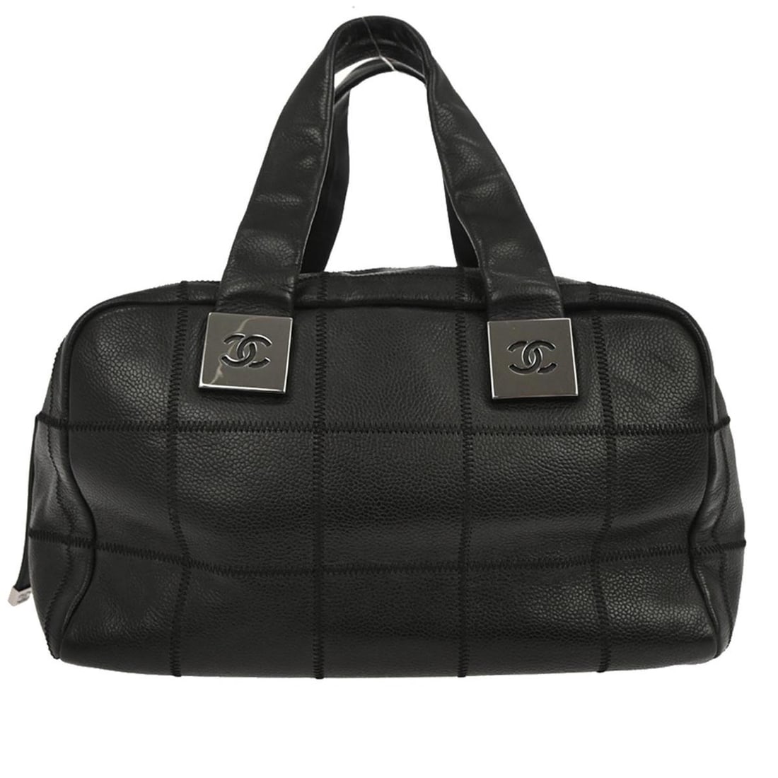 Choco Bar Black Calfskin Top Handle Bag by Chanel (1 of 10)