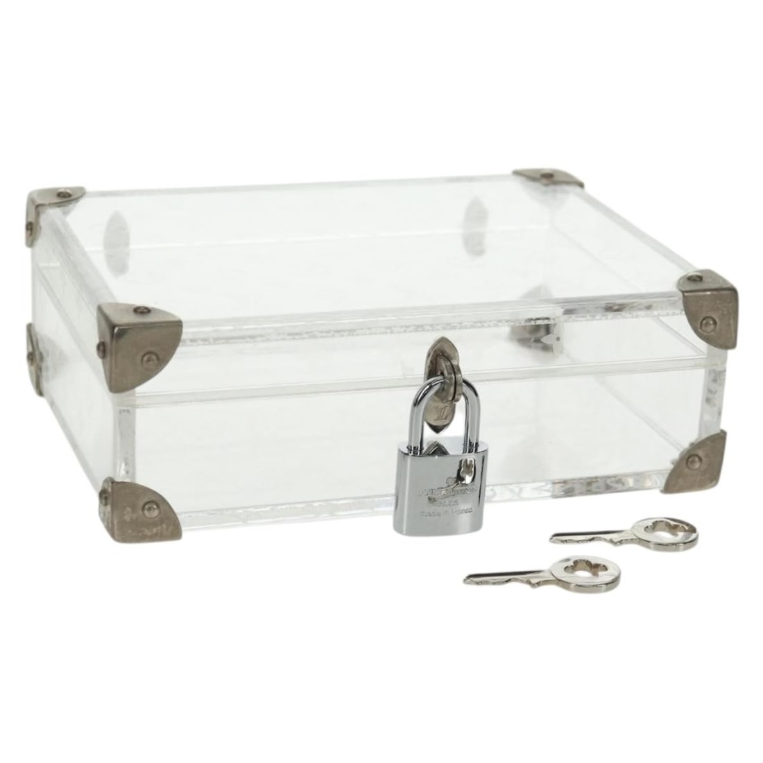 Monogram Love Message Mini Trunk Clear Plastic Accessory Case by Louis Vuitton M99079 (1 of 18)
