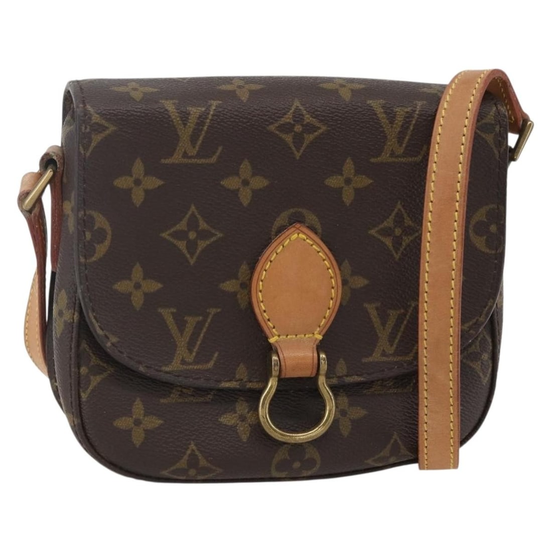 LOUIS VUITTON Monogram Saint Cloud PM Shoulder Bag M51244 Auth (1 of 18)