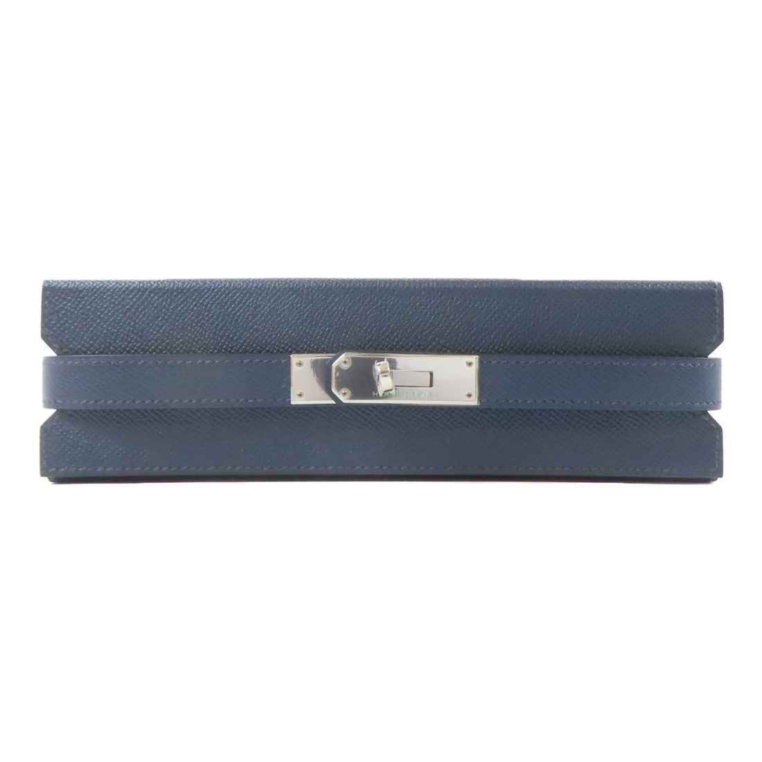 HERMES Blue Calfskin Leather Domino Set with PHW (1 of 11)
