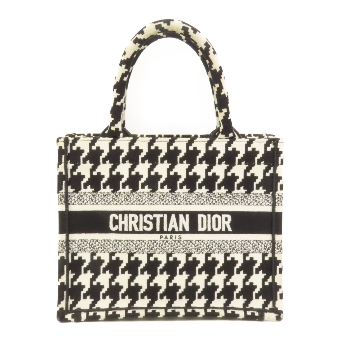 Dior Book Tote Small Canvas Handbag in Black and White (1 of 14)