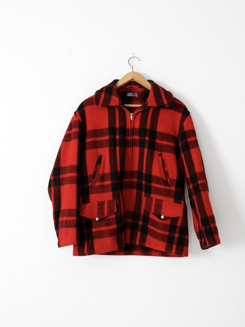 Vintage 1940s Sportclad Wool Mackinaw Jacket with Pockets (1 of 6)