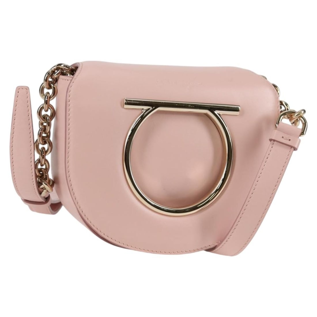 Salvatore Ferragamo Vela Leather Pink Crossbody Shoulder Bag (1 of 18)