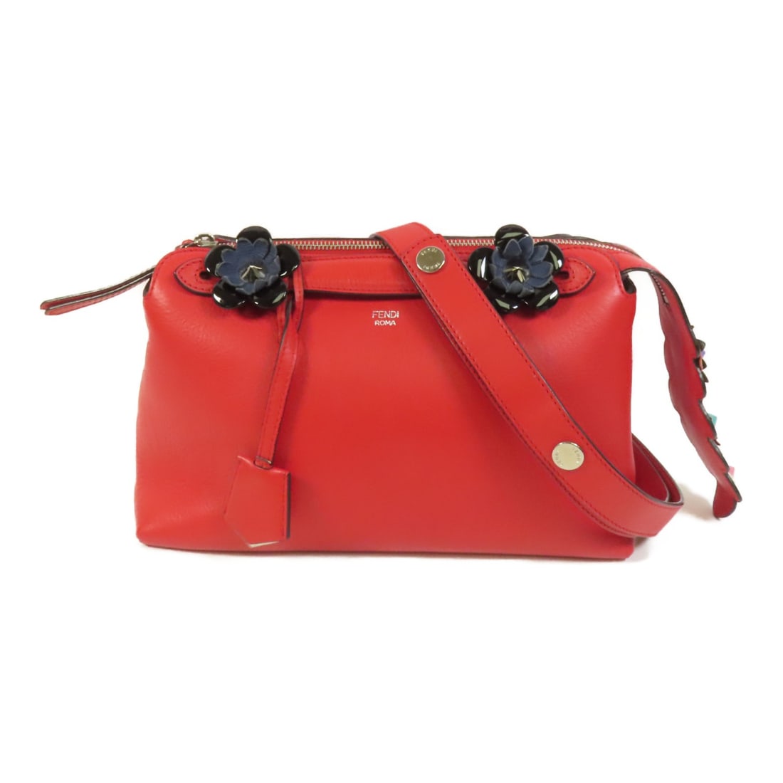 Fendi By The Way Medium Red Calfskin Shoulder Bag 8BL124-7FX (1 of 18)