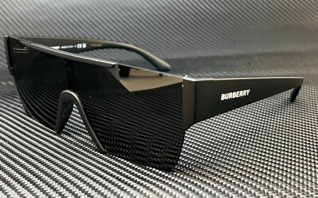 Burberry BE4291 Matte Black Rectangular Sunglasses with Gray Lenses 60mm (1 of 5)