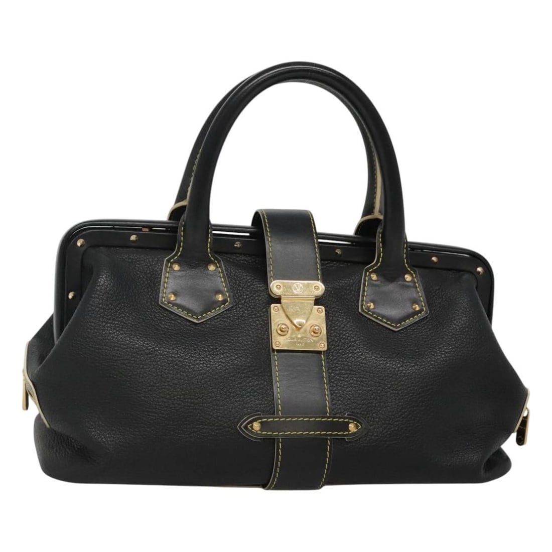 Louis Vuitton Suhali Angenu PM Black Leather Women's Handbag M91805 (1 of 18)