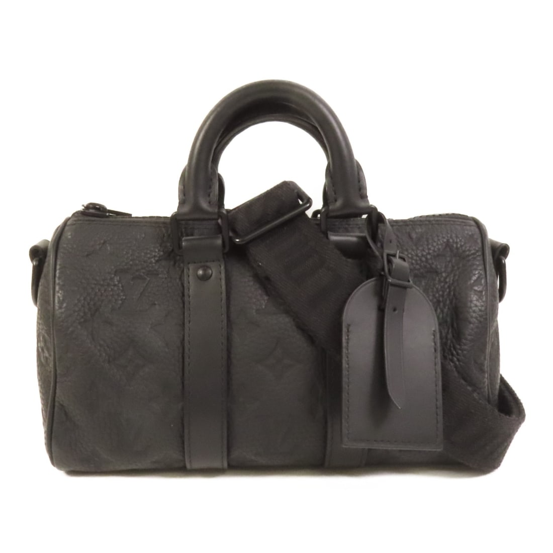 Louis Vuitton Keepall Bandouliere 25 Black Taurillon Calfskin 2way Shoulder Bag (1 of 14)