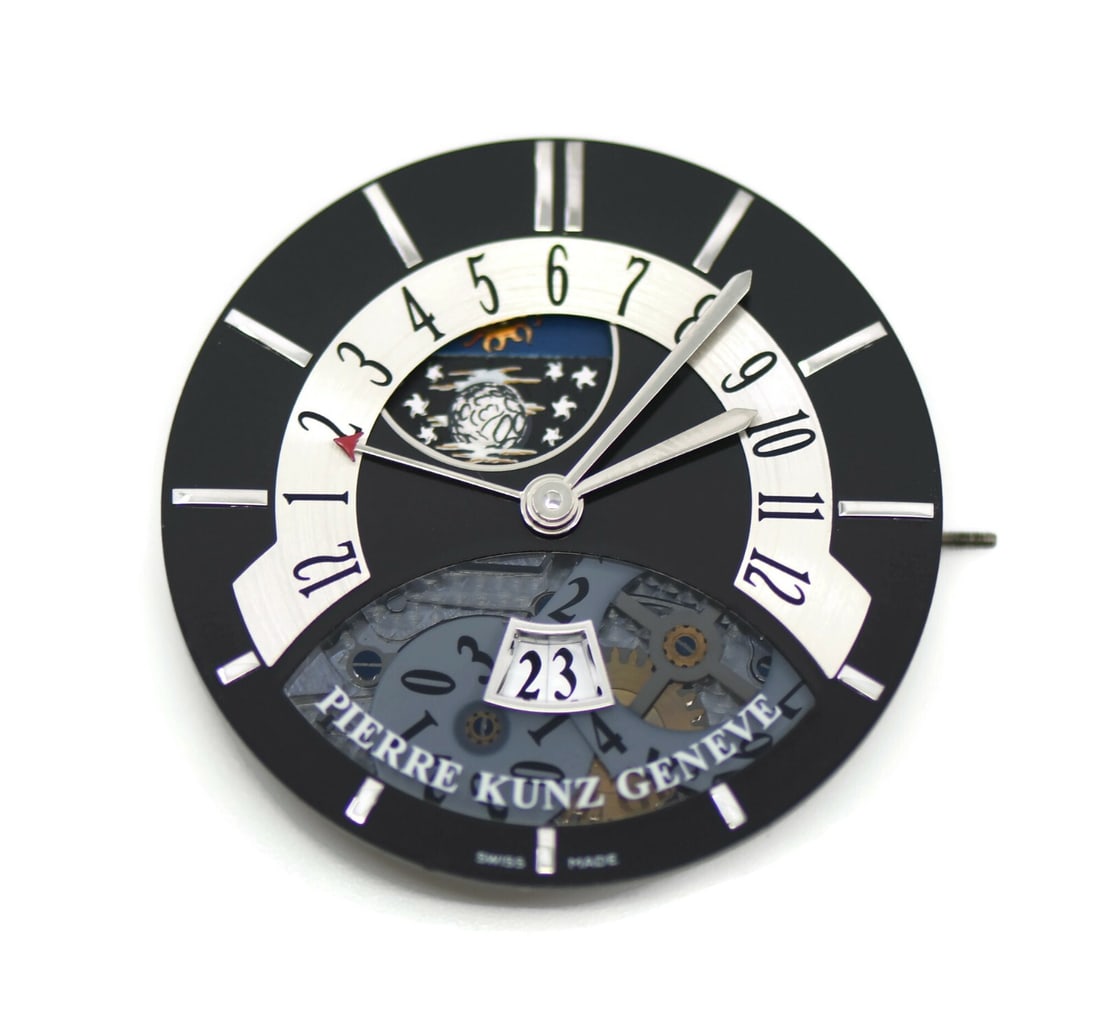 Pierre Kunz Spirit Automatic Movement 37.5mm Authentic: Pierre Kunz Spirit Automatic Movement 37.5mm Authentic Discover the precision of the Pierre Kunz Spirit of Challenge Movement, a mechanical (automatic) movement designed for the Spirit model. With a s