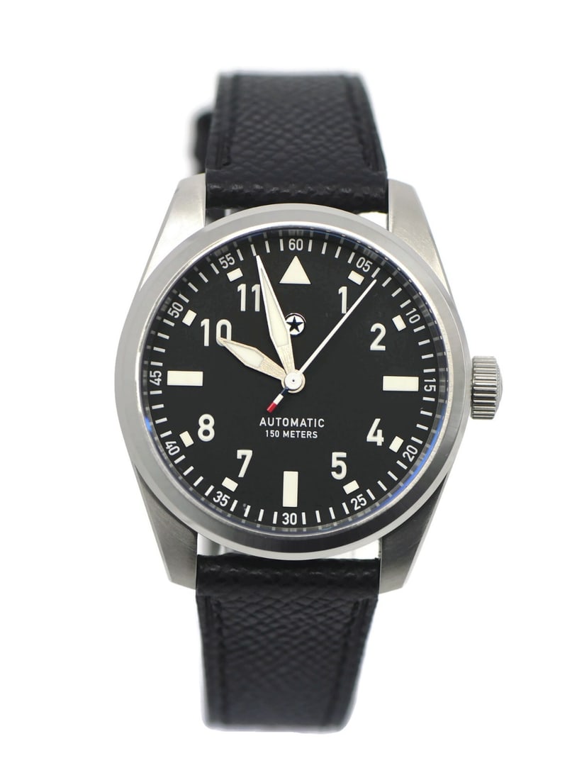 Jack Mason Pursuit Pilot Shadow Automatic Watch with Leather Strap and Extra Bracelet (1 of 6)