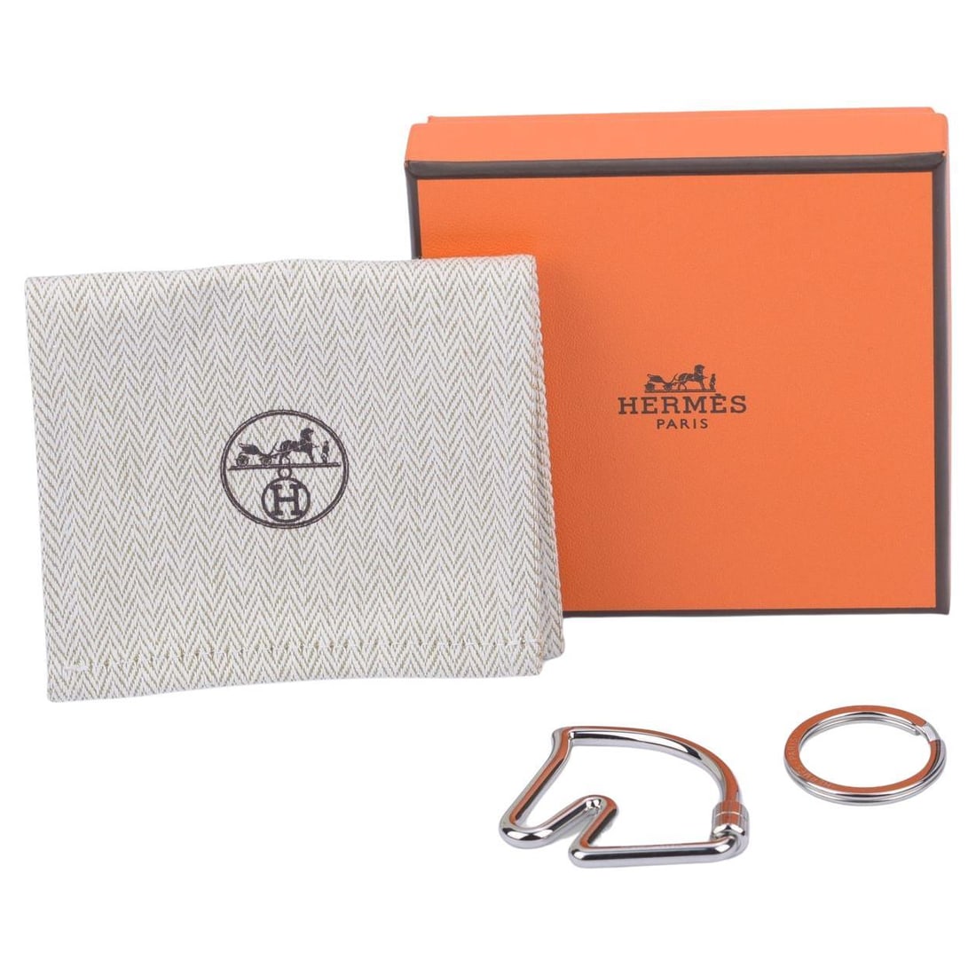 Hermes Horse Keychain Palladium New In Box France (1 of 5)