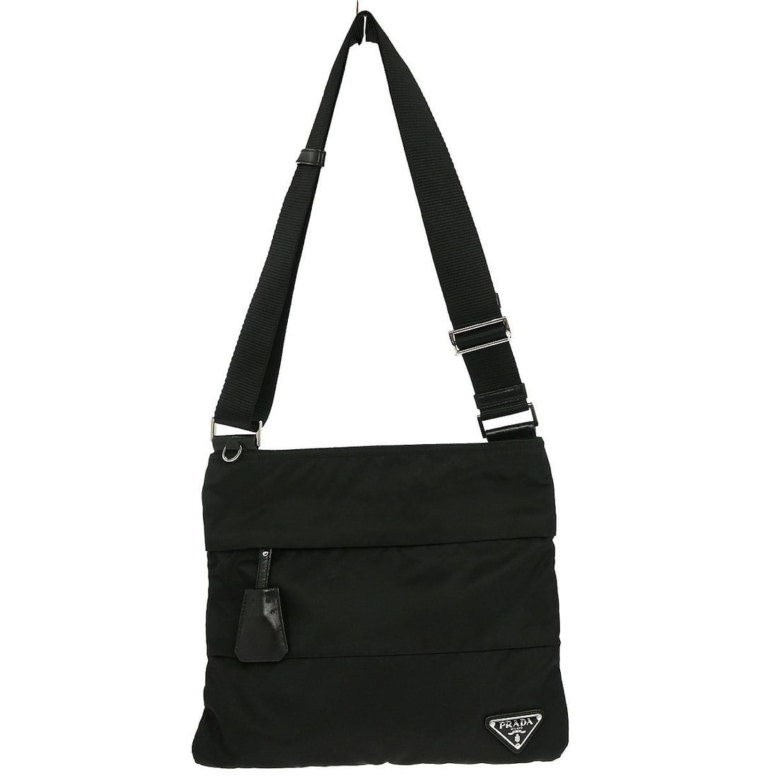 Prada Black Nylon Crossbody Bag BT0741 Casual Style (1 of 8)